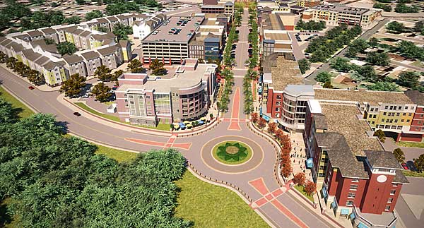 Rowan Boulevard Aerial